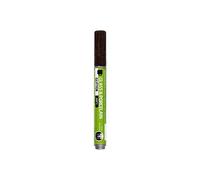 peinture stylo verre & porcelaine pailletée marron