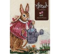 Peinture sur fil : Des lapins dans mon jardin