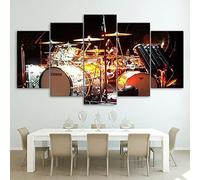 Peinture Sur Toile 5 Pieces Instrument De Concert Image Déco Murale Tableau Murale Peinture Sur Toile Affiche Photo Toile Image De Imprimée Art Hd Décoration Murale (Avec Cadre 150 X 100 Cm) -1W8K-R1