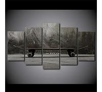 Peinture Sur Toile 5 Pieces Skateboard Street Art Image Déco Murale Tableau Murale Peinture Sur Toile Affiche Photo Toile Image De Imprimée Art Hd Décoration Murale (Non Encadré 150 X 80 Cm) Affiche