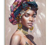 PEINTURE SUR TOILE AVEC CADRE ALEXANDRA -A-