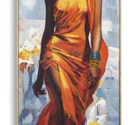 PEINTURE SUR TOILE AVEC CADRE DAPHNE -B-