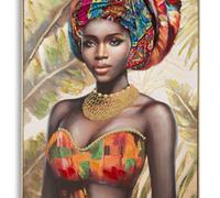 PEINTURE SUR TOILE AVEC CADRE DEVA -B-