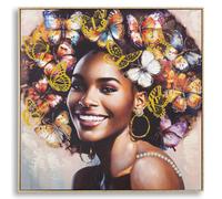 PEINTURE SUR TOILE AVEC CADRE TARA -B-