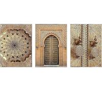 Peinture Sur Toile De Porte Marocaine Islamique, Impression D'Art D'Architecture Religieuse, Pour Décoration Murale De Salon, Sans Cadre, 50x70 Cm X 3 Cm