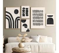 Peinture sur toile et impressions abstraites minimalistes de lignes corporelles féminines, affiches, art mural, image nordique 1
