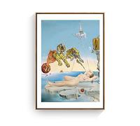 Peinture sur toile moderne Salvador Dali tigre femme affiches abstraites et impression d'art mural photo pour salon Cuadros décor-40x60 cm pas de cadre
