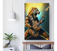 Peinture sur toile représentant un musicien pop, décoration murale 3D pour adolescentes, femmes, salon, 50 x 75 cm