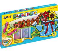 Peinture sur verre Amos 6 couleurs 22 ml GD22PW6