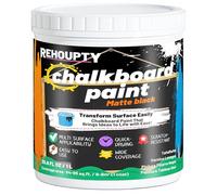 Peinture Tableau Noir - Peinture Ardoise Noire Pour Craie Noir Mat, 1L Intérieur Bricolage Revêtement Acrylique, Revêtement Ardoise Pour Le Bois, Le Métal, Les Meubles, Le Mur, L'Artisanat Couvre 6-8㎡