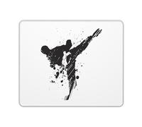 Peinture Taekwondo Tapis De Souris Confort Mouse Pad Durable Mousepad pour Voyage Maison Travail 25X30Cm