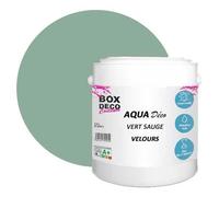 PEINTURE Teinte Vert Sauge murale acrylique aspect velours Aqua Déco - 2,5L - 25m