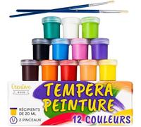 Peinture Tempera Enfant Lavable - Creative Deco - 12x20ml