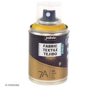 Peinture textile en bombe - PEBEO - 100 ml - Couleur Or - Éclatante - Facile à utiliser