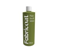 Peinture Textile Fabricoat - Restaure ou Change la Couleur des Tissus - S’applique Directement sur le Tissu - Transformez Tout : Canapés, Abat-jour, Intérieurs de Voiture (125 ml, Olive)