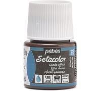 Pébéo Flacon de peinture pour tissu Setacolor 295316 – Daim Marron 45 ml