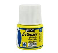 Pébéo Peinture Setacolor pour tissus clairs Jaune citron 45 ml