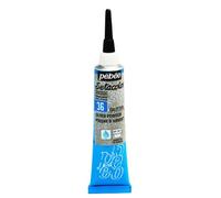 Pébéo Peinture tissu Setacolor 3D Glitter Poudre d'argent 20 ml