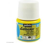 Peinture tissu Setacolor Pébéo - Effet Daim Opaque - 45 ml Jaune G