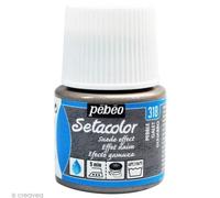 Peinture Tissu Setacolor Pébéo - Effet Daim Opaque - 45 Ml Setacolor Daim Galet, Pour Peindre Vos Tissus : - Quantité : 45 Ml -