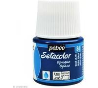 Pébéo 295084 Setacolor Opaque 1 Flacon Bleu Jean 45 ML