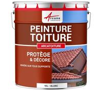 Peinture Toiture Tuiles et Ardoise Résiste UV - ARCATOITURE 10 L Blanc