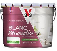 Peinture - V33 - Blanc Rénovation - Satiné - Monocouche - 10L