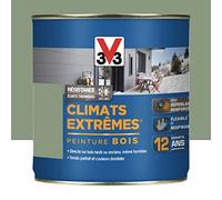 Peinture bois extérieur Climats extrêmes, vert provence satiné 0.5 l