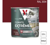 Peinture - V33 - Climats Extrêmes - Rouge basque brillant - 0,5L - Métaux ferreux