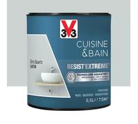 Peinture V33 Cuisine & Bain Resist'Extreme Satin Gris Quartz 0,5 L