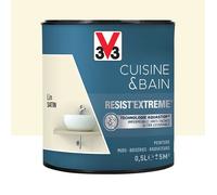 Peinture V33 Cuisine & Bain Resist'Extreme Satin Lin 0,5 L