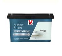 V33 Peinture multi-supports monocouche Cuisine & Bain Resist'Extrême® Satin, Perce Neige, 2L