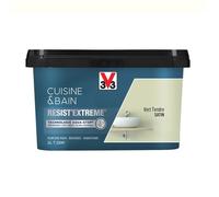Peinture V33 Cuisine & Bain Resist'Extreme Satin Vert Tendre 2 L