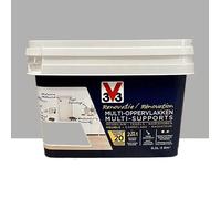 Peinture V33 rénovation multi-supports,Gris lune satin 0,5L