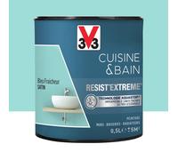 Peinture - V33 - Resist'Extreme - Satiné - Bleu Fraîcheur - 0,5 L