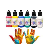 Peinture Visage, 6 Couleurs Pour Fête Corps Visage, Kit De Peinture Corporelle Lavable Pour Et Yeux Clown Hommes Et Femmes, Clown Halloween Noël Festival Cosplay