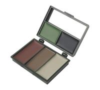 Peinture visage camouflage, kit cosmétique 5 couleurs, 3,11x2,56x0,75 pouces, maquillage extérieur avec formule sûre, ensemble peinture visage, maquillage paintball application facile, couleur visages