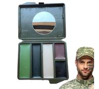 Peinture visage camouflage pour la chasse, bâton de maquillage extérieur | Peinture de visage imperméable à l'huile pour camouflage chasse et paintball, 5 couleurs pour enfants et adultes