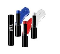 Peinture Visage Sport | Longue Tenue Imperméable | Crayons de Maquillage Visage Rouge Blanc Bleu | Pour , fêtes, écoles, stades, fans de jeux oculaires