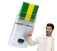 Peinture Visage Sports Football Brésil Drapeau Rouleau Stick Peinture Visage Lavable Maquillage Visage Patriotique Pour Événements Sportifs Et Nationaux