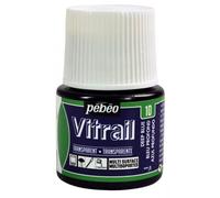 Pébéo Peinture Vitrail 050010 Transparent Bleu profond flacon 45 ml