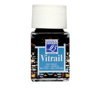 Peinture vitrail - Lefranc Bourgeois - Bleu franc - Cyan - Flacon de 50ml