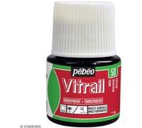 Pébéo Peinture Vitrail Rouge 45 ml – Lot de 1