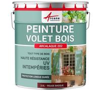 Peinture volet bois extérieur couleur Rouge basque - Proche RAL 3011 2.5 L