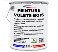 Peinture Volets Bois - 20 L - Codeve Bois - RAL 7016 - Gris anthracite