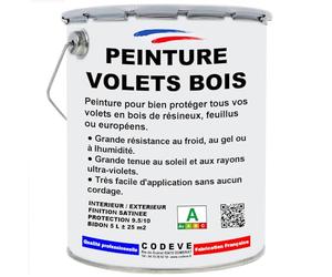 Peinture Volets Bois - Codeve Bois/RAL 7016 - Gris anthracite - 5L - Intérieur/extérieur - Pour La Protection De Votre Volet, Persienne, Fenêtre, Portail Bois.