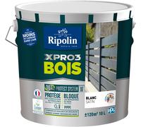 Peinture bois extérieur / intérieur Xpro3 RIPOLIN, blanc satiné 10 l