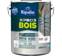 Peinture XPRO3 bois - Blanc Calibre - Satin - Ripolin - 5L