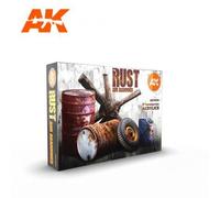 Peintures acryliques - AK Interactive - AK11605 - Rouille et Abandonné - 6x17ml - Marron