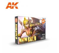 Peintures acryliques - AK11606 - Métal Non Métallique - Or - 6x17ml